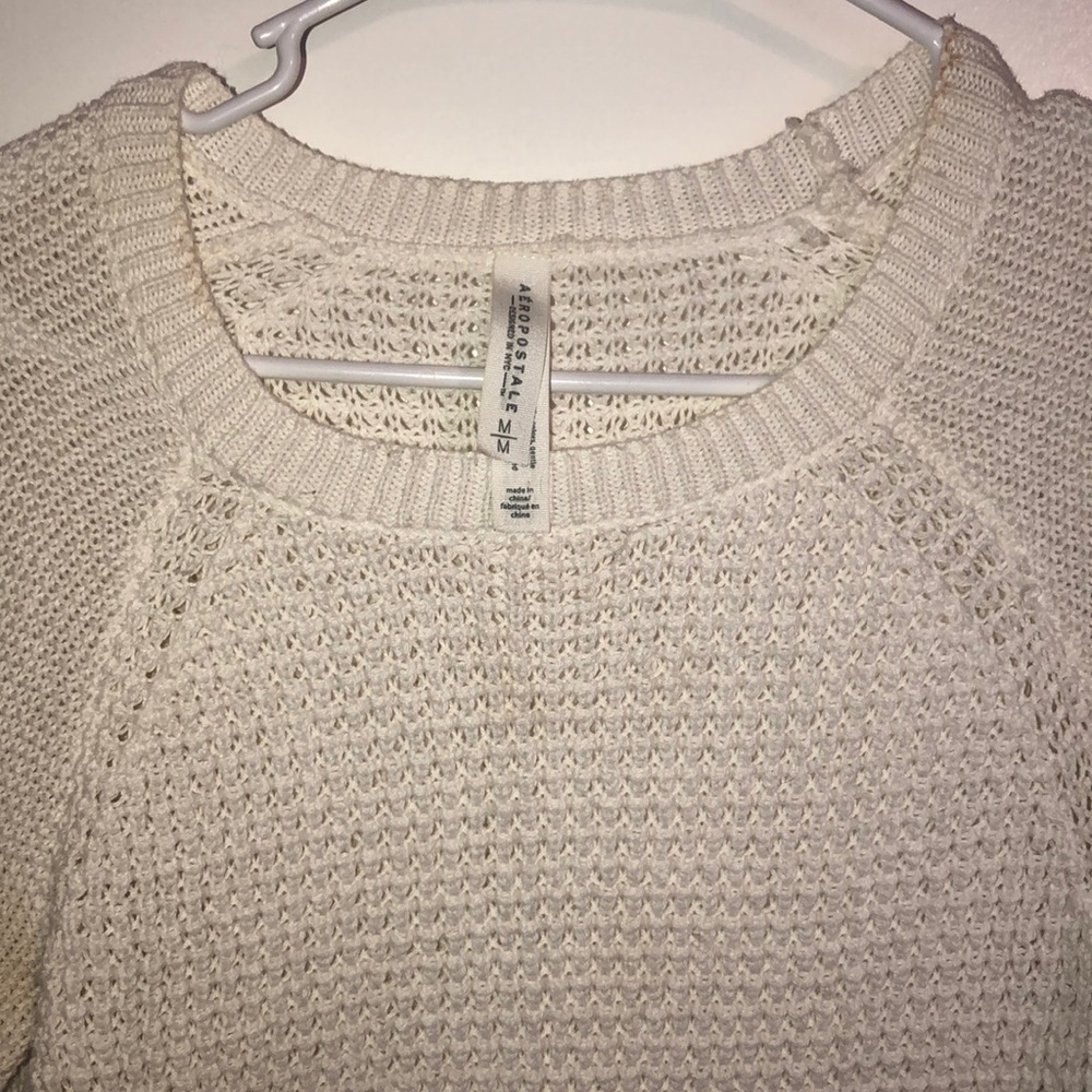 White Thick Sweater
